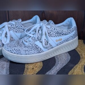 Gola White Sneakers With Black Spots Size 7